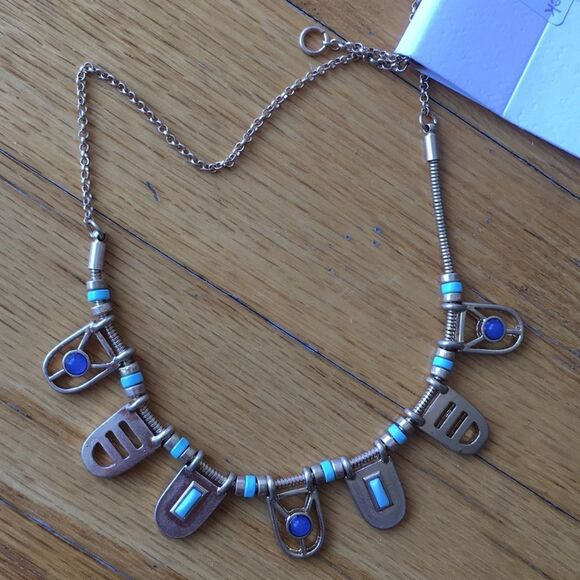 — Melrose and Market — Gold & Turquoise necklace - Picture 4 of 8